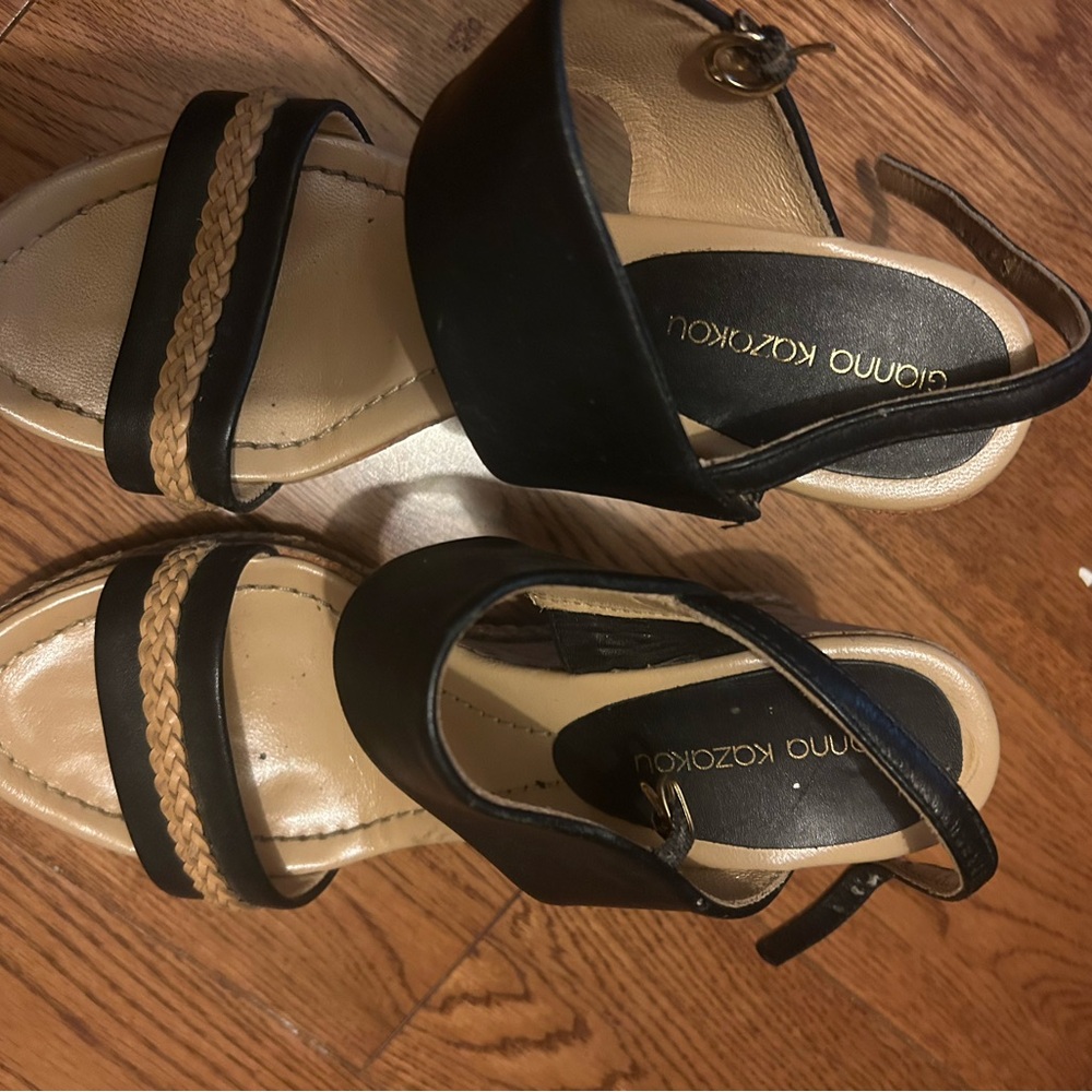 Black and Tan Women's Sandals